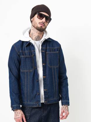 Paul Street Full Sleeve Solid Men Denim Jacket