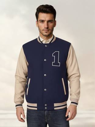 CHKOKKO Full Sleeve Solid Men Jacket