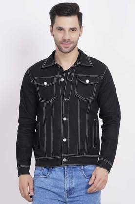 Home Nation Full Sleeve Solid Men Denim Jacket