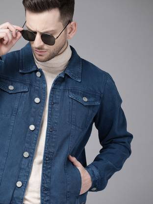 Roadster Full Sleeve Solid Men Denim  Denim Jacket