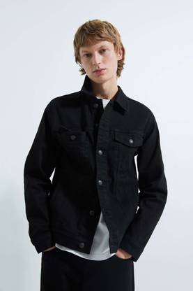KOTTY Full Sleeve Solid Men Denim Jacket
