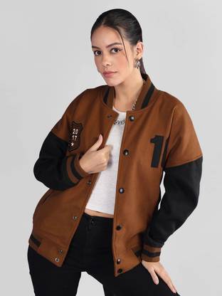 CHKOKKO Full Sleeve Solid Women Jacket