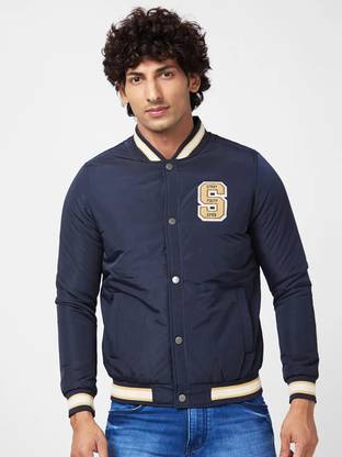 Spykar Full Sleeve Solid Men Jacket