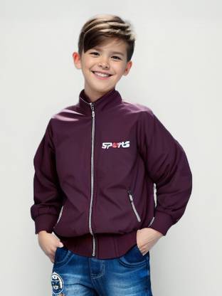 HKK HKK Kids Windcheaters Polyester Blend Jackets Boys & Girls Solid Boys & Girls Wind Cheater