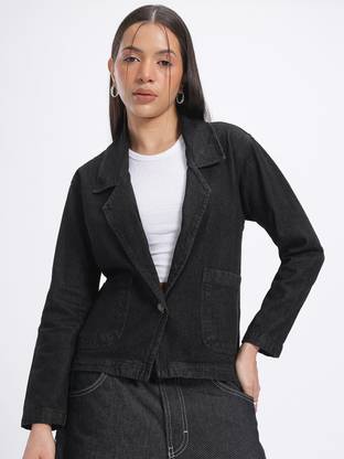 Glitchez Full Sleeve Solid Women Jacket