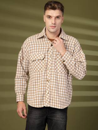 CHKOKKO Full Sleeve Checkered Men Jacket