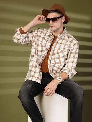 CHKOKKO Full Sleeve Checkered Men Jacket