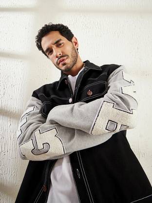 FUGAZEE Full Sleeve Self Design Men Jacket