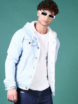 V-MART Full Sleeve Solid Men Denim Jacket