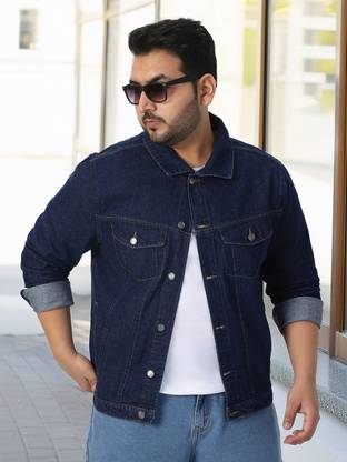 Urbano Plus Full Sleeve Solid Men Denim Jacket