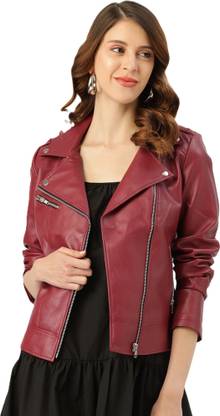 Leather King Full Sleeve Solid Women Jacket
