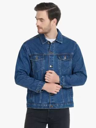 METRONAUT Full Sleeve Solid Men Denim Jacket