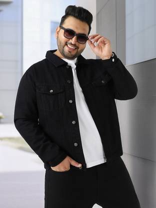 Urbano Plus Full Sleeve Solid Men Denim Jacket