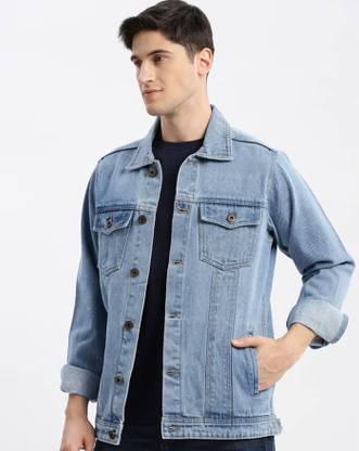 METRONAUT Full Sleeve Solid Men Denim Jacket