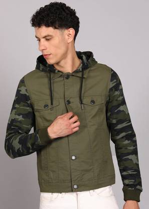 PETER ENGLAND Full Sleeve Camouflage Men Jacket