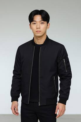 ME MONTERA INDIA ELEVATE YOUR STYLE Full Sleeve Solid Men Jacket