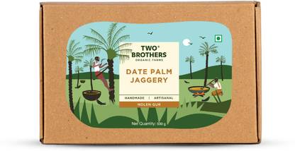 Two Brothers Organic Farms Date Palm Jaggery Block Jaggery