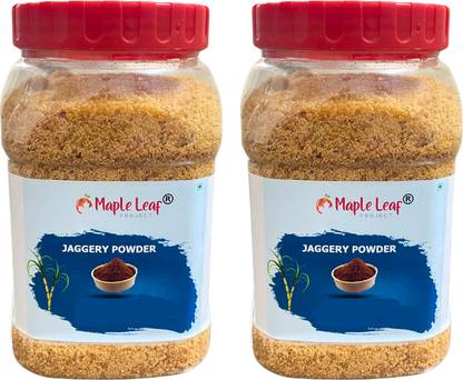 Maple Leaf Project Healthy Organic Gud Jaggery Powder Pack of 2 (500 Gms) Powder Jaggery