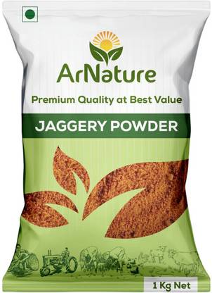 ARNATURE Natural Jaggery Powder Pure Desi Gud | No Chemicals Unrefined jaggery Sweetener Powder Jaggery