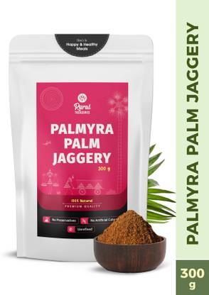 Rural Treasures Palmyra Palm Jaggery Powder | Natural Jaggery Powder |Tadgola, Ice Apple Jaggery Powder Jaggery