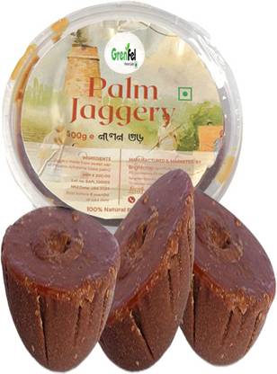 grenfel 100% Natural and Original Premium 2kg Khajur Gur | Dates Palm Block Jaggery| Block Jaggery