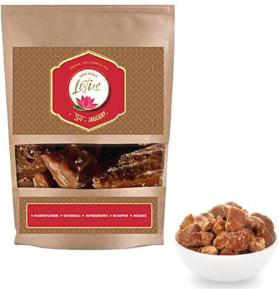 Lotus Pure Organic jaggery by eight petals Block Jaggery