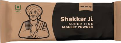 Shakkar Ji Super Fine Jaggery Powder Sachets 5g (Approx. 180 Sachets) Powder Jaggery