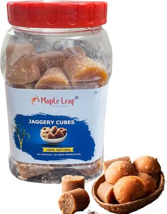 Maple Leaf Project Natural Healthy Vida Organic Jaggery Cubes (500 gms) Block Jaggery