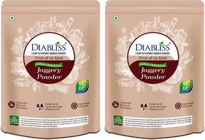 DiaBliss Low Glycemic Index (GI) Pouch - Pack of 2 Powder Jaggery