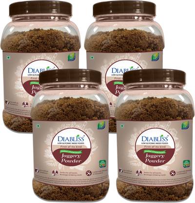 DiaBliss Low Glycemic Index GI Jaggery - Pack of 4 Powder Jaggery