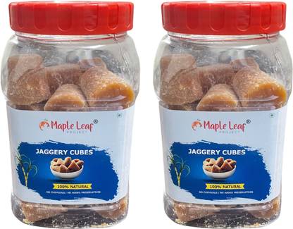 Maple Leaf Project Vida Organic Jaggery Cubes Block Jaggery