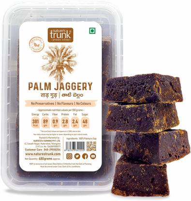 Nature's Trunk Palm Jaggery | Thaati Bellam | Taad Gud Granules Jaggery