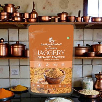 AJURWEDAEAT NATURAL JEGGERY POWDER | ORGANIC GUD POWDER | ORIGINAL AND FRESH S -103 Powder Jaggery
