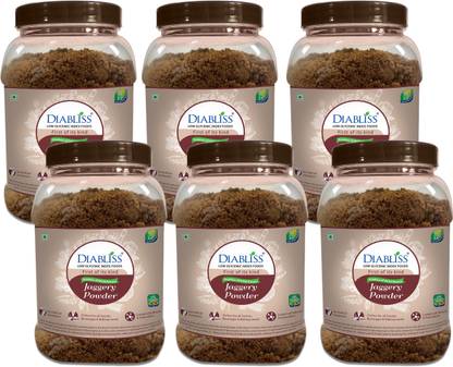 DiaBliss Low Glycemic Index GI Jaggery - Pack of 6 Powder Jaggery