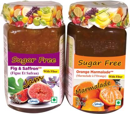 Sugarless Bliss SUAR FREE ORANE MARMALADE& FI SAFFRON JAM