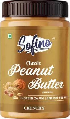 SOFINO Classic Peanut Butter Crunchy l High Protein lGluten-Free l Vegan l 24%Protein l