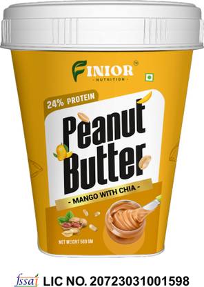 FINIOR High Protein Mango With Chia Peanut Butter 500g