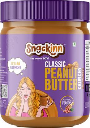snackinn CLASSIC CRUNCHY PEANUT BUTTER (500 GM,PACK OF 1)  (500 g)