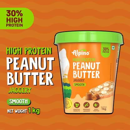 ALPINO High Protein Jaggery Peanut Butter Smooth