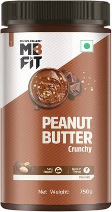 MUSCLEBLAZE Chocolate Peanut Butter, Crunchy, High Protein, No Trans Fat, Energy Booster