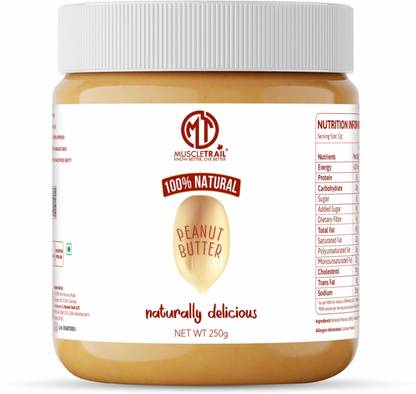 Muscle Trail Peanut Butter | 100% Natural |Rich in High Protein | No Added Sugar