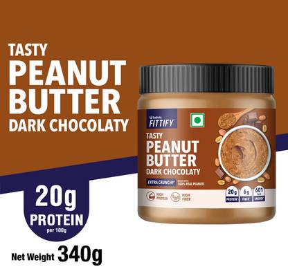 Saffola Fittify Tasty Peanut Butter Dark Chocolaty Extra Crunchy