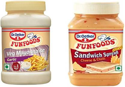 FUNFOODS by Dr. Oetker VEG MAYONNAISE GARLIC + CHEESE & CHILLI