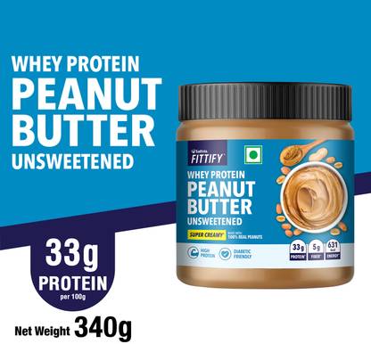 Saffola Fittify Whey Protein Peanut Butter Unsweetended Super Creamy