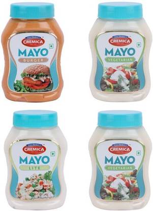 CREMICA Burger mayo mayo veg 2 mayo lite pack 4