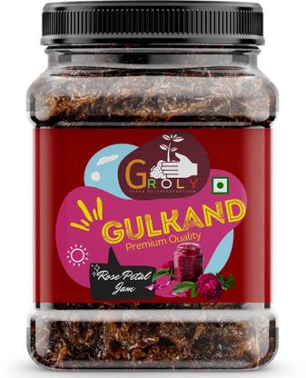 Groly 100% Organic Gulkand (Made with Rose Petals and Mishri)
