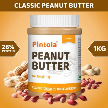 Pintola Classic Peanut Butter American Recipe (Crunchy) 1 kg