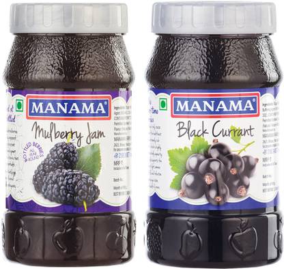 MANAMA Mulberry Jam and Black Currant Jam