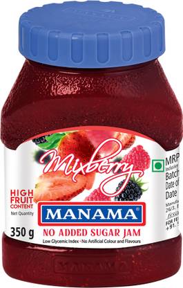 MANAMA Mixedberry Jam, No Added Sugar