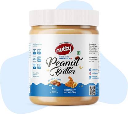Nutty Crunchy Peanut Butter, From Roasted Peanuts, American Flavored Peanut Butter 1Kg